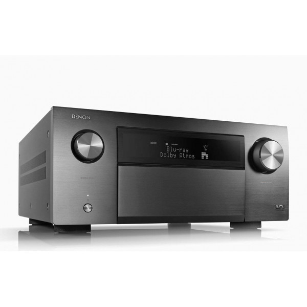 Denon AVRA110GS Limited Series 110-Year Anniversary Edition 13.2Ch 8K AV Receiver w/ 3D Audio, HEOS Built-in and Voice Control (Silver Graphite)